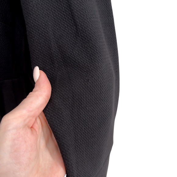 Eloquii Black Jacquard Bell Sleeve‎ Romper Textured Stretch Size 16 - Picture 5 of 11